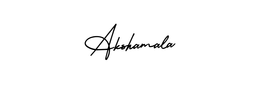 Make a beautiful signature design for name Akshamala. Use this online signature maker to create a handwritten signature for free. Akshamala signature style 3 images and pictures png