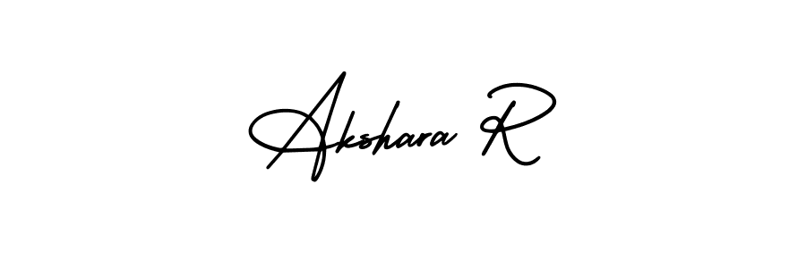 This is the best signature style for the Akshara R name. Also you like these signature font (AmerikaSignatureDemo-Regular). Mix name signature. Akshara R signature style 3 images and pictures png