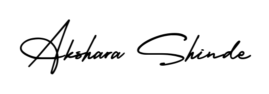 The AmerikaSignatureDemo-Regular signature style provides a bold statement for name Akshara Shinde. Designed for business owners, executives, and leaders. Akshara Shinde signature style 3 images and pictures png