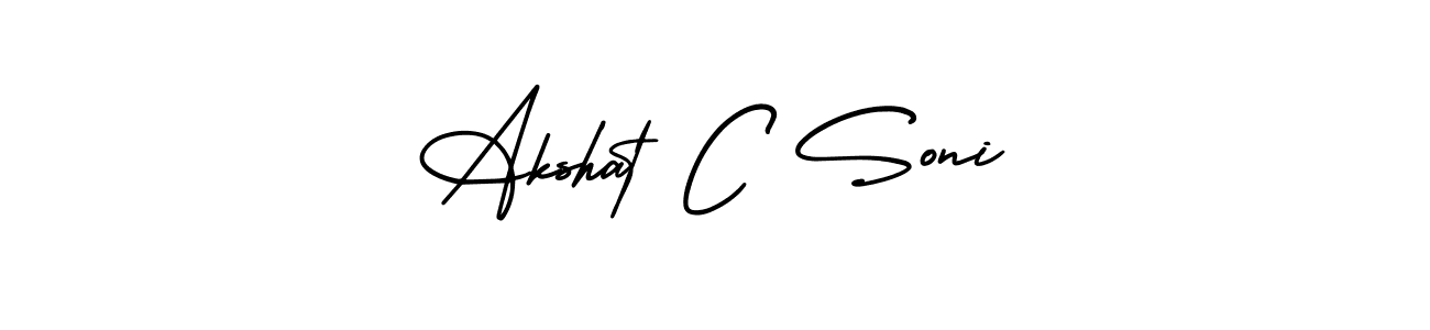 Create a beautiful signature design for name Akshat C Soni. With this signature (AmerikaSignatureDemo-Regular) fonts, you can make a handwritten signature for free. Akshat C Soni signature style 3 images and pictures png