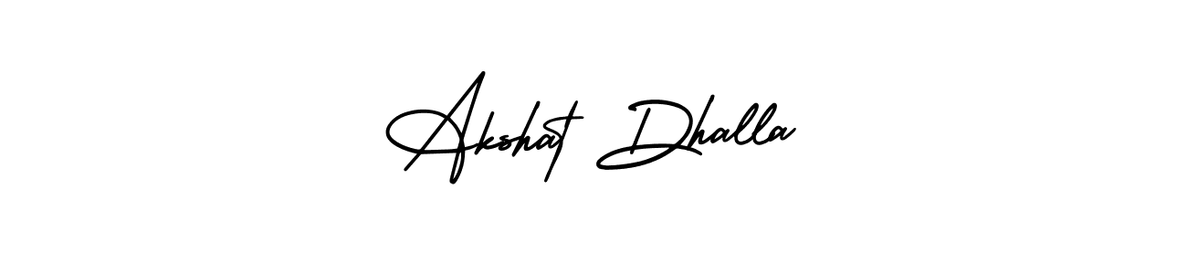Use a signature maker to create a handwritten signature online. With this signature software, you can design (AmerikaSignatureDemo-Regular) your own signature for name Akshat Dhalla. Akshat Dhalla signature style 3 images and pictures png