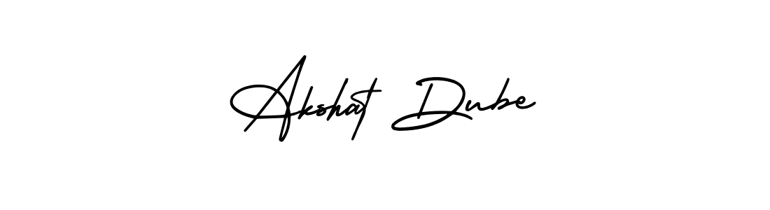 Akshat Dube stylish signature style. Best Handwritten Sign (AmerikaSignatureDemo-Regular) for my name. Handwritten Signature Collection Ideas for my name Akshat Dube. Akshat Dube signature style 3 images and pictures png