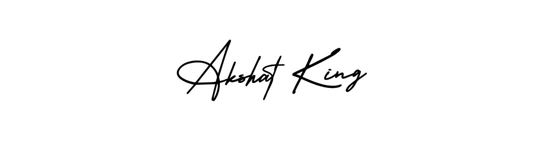 This is the best signature style for the Akshat King name. Also you like these signature font (AmerikaSignatureDemo-Regular). Mix name signature. Akshat King signature style 3 images and pictures png