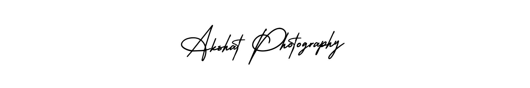 You should practise on your own different ways (AmerikaSignatureDemo-Regular) to write your name (Akshat Photography) in signature. don't let someone else do it for you. Akshat Photography signature style 3 images and pictures png