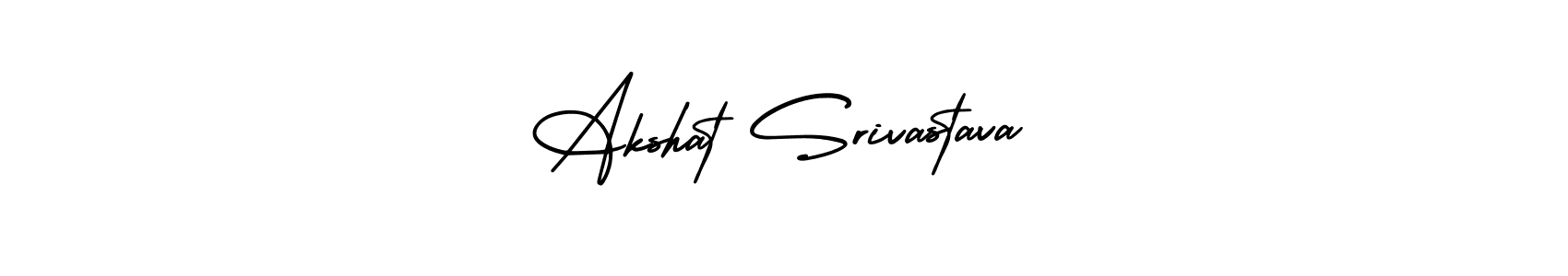 You should practise on your own different ways (AmerikaSignatureDemo-Regular) to write your name (Akshat Srivastava) in signature. don't let someone else do it for you. Akshat Srivastava signature style 3 images and pictures png