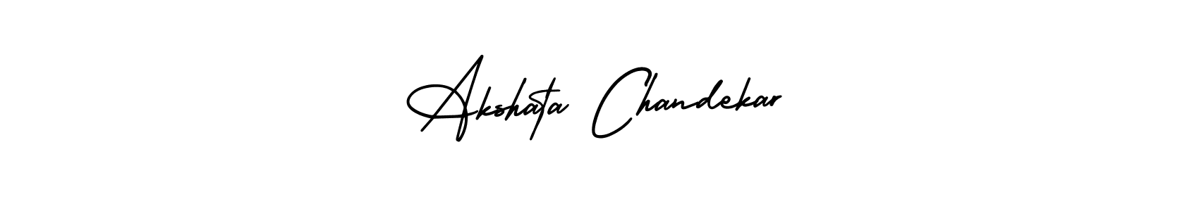 The best way (AmerikaSignatureDemo-Regular) to make a short signature is to pick only two or three words in your name. The name Akshata Chandekar include a total of six letters. For converting this name. Akshata Chandekar signature style 3 images and pictures png