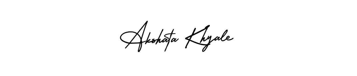 Also You can easily find your signature by using the search form. We will create Akshata Khyale name handwritten signature images for you free of cost using AmerikaSignatureDemo-Regular sign style. Akshata Khyale signature style 3 images and pictures png