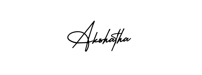 Also You can easily find your signature by using the search form. We will create Akshatha name handwritten signature images for you free of cost using AmerikaSignatureDemo-Regular sign style. Akshatha signature style 3 images and pictures png