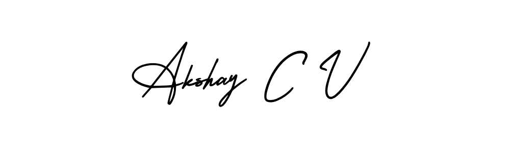 You can use this online signature creator to create a handwritten signature for the name Akshay C V. This is the best online autograph maker. Akshay C V signature style 3 images and pictures png
