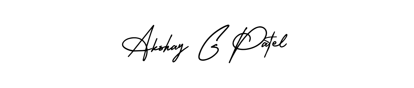 Akshay G Patel stylish signature style. Best Handwritten Sign (AmerikaSignatureDemo-Regular) for my name. Handwritten Signature Collection Ideas for my name Akshay G Patel. Akshay G Patel signature style 3 images and pictures png