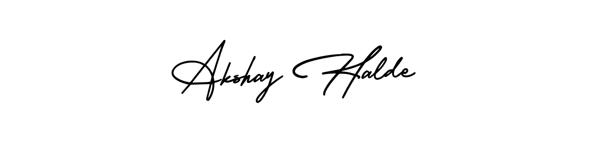 How to Draw Akshay Halde signature style? AmerikaSignatureDemo-Regular is a latest design signature styles for name Akshay Halde. Akshay Halde signature style 3 images and pictures png