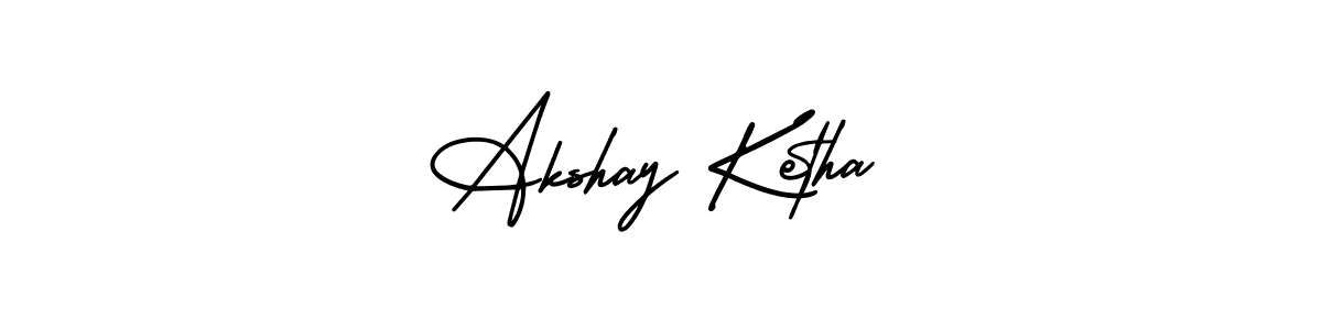 It looks lik you need a new signature style for name Akshay Ketha. Design unique handwritten (AmerikaSignatureDemo-Regular) signature with our free signature maker in just a few clicks. Akshay Ketha signature style 3 images and pictures png