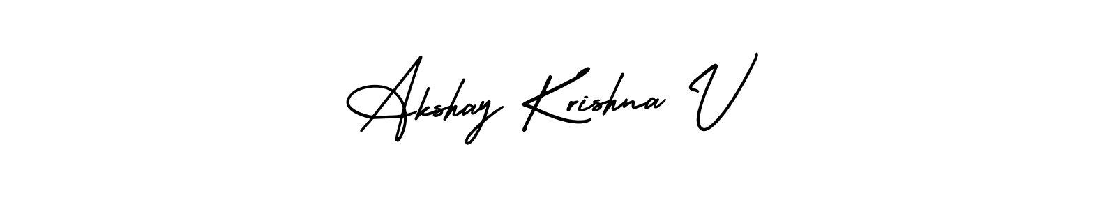 How to Draw Akshay Krishna V signature style? AmerikaSignatureDemo-Regular is a latest design signature styles for name Akshay Krishna V. Akshay Krishna V signature style 3 images and pictures png