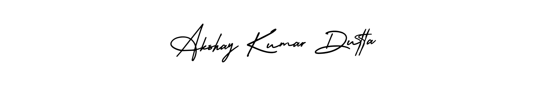 You should practise on your own different ways (AmerikaSignatureDemo-Regular) to write your name (Akshay Kumar Dutta) in signature. don't let someone else do it for you. Akshay Kumar Dutta signature style 3 images and pictures png