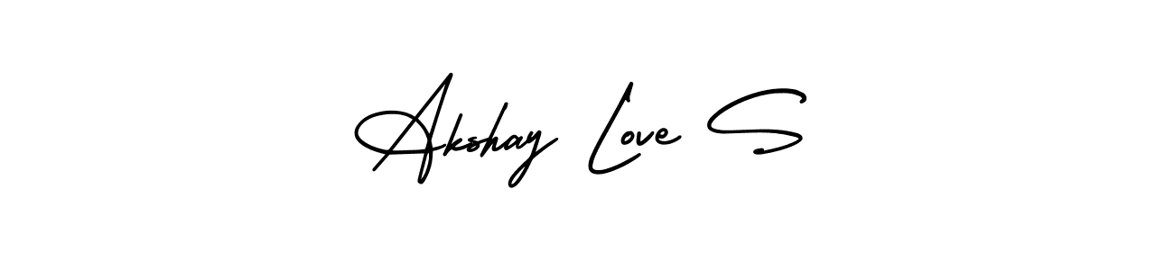 It looks lik you need a new signature style for name Akshay Love S. Design unique handwritten (AmerikaSignatureDemo-Regular) signature with our free signature maker in just a few clicks. Akshay Love S signature style 3 images and pictures png