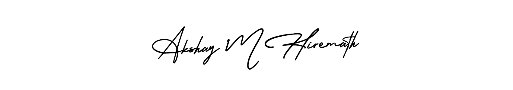 Create a beautiful signature design for name Akshay M Hiremath. With this signature (AmerikaSignatureDemo-Regular) fonts, you can make a handwritten signature for free. Akshay M Hiremath signature style 3 images and pictures png