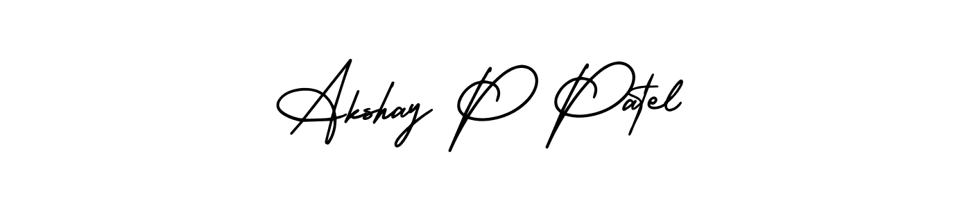 See photos of Akshay P Patel official signature by Spectra . Check more albums & portfolios. Read reviews & check more about AmerikaSignatureDemo-Regular font. Akshay P Patel signature style 3 images and pictures png