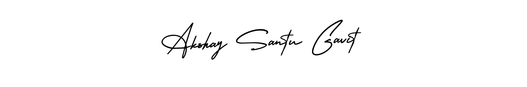 Use a signature maker to create a handwritten signature online. With this signature software, you can design (AmerikaSignatureDemo-Regular) your own signature for name Akshay Santu Gavit. Akshay Santu Gavit signature style 3 images and pictures png