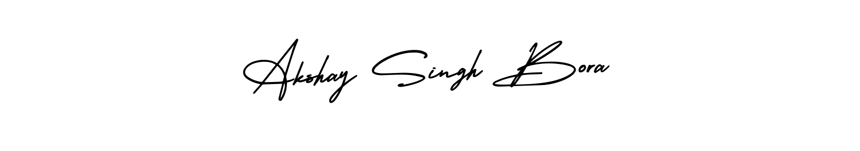Create a beautiful signature design for name Akshay Singh Bora. With this signature (AmerikaSignatureDemo-Regular) fonts, you can make a handwritten signature for free. Akshay Singh Bora signature style 3 images and pictures png