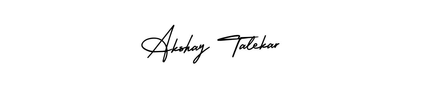 Use a signature maker to create a handwritten signature online. With this signature software, you can design (AmerikaSignatureDemo-Regular) your own signature for name Akshay Talekar. Akshay Talekar signature style 3 images and pictures png