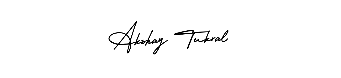 Akshay Tukral stylish signature style. Best Handwritten Sign (AmerikaSignatureDemo-Regular) for my name. Handwritten Signature Collection Ideas for my name Akshay Tukral. Akshay Tukral signature style 3 images and pictures png