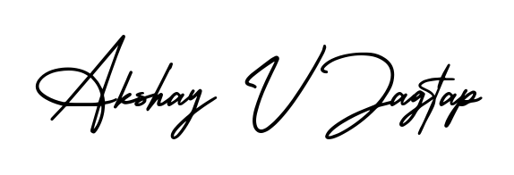 Generate high-definition signature styles for Akshay V Jagtap. The AmerikaSignatureDemo-Regular typeface ensures crisp legibility and sophisticated design. Akshay V Jagtap signature style 3 images and pictures png