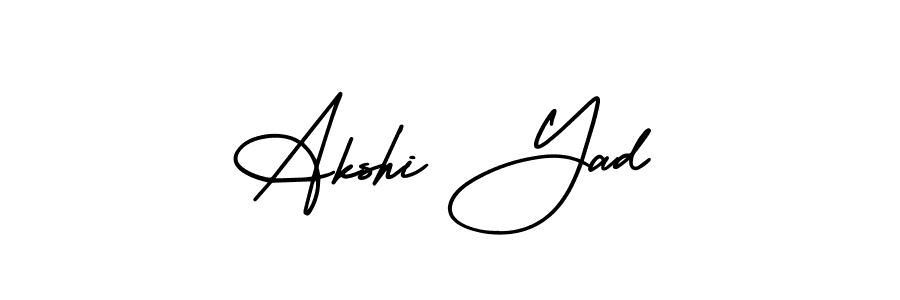Make a beautiful signature design for name Akshi Yad. Use this online signature maker to create a handwritten signature for free. Akshi Yad signature style 3 images and pictures png