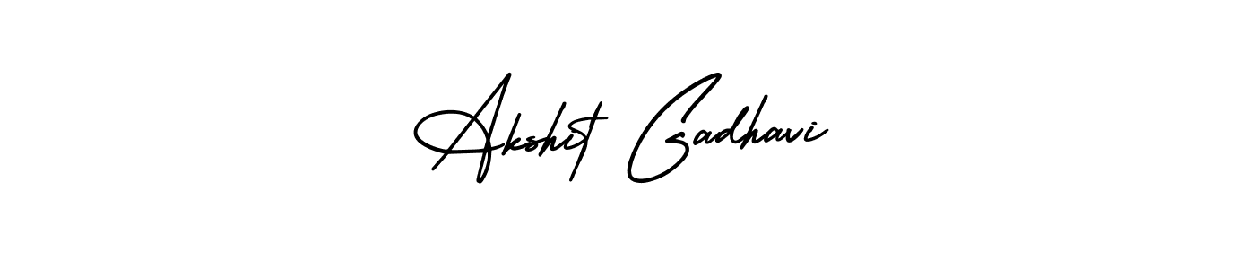 Design your own signature with our free online signature maker. With this signature software, you can create a handwritten (AmerikaSignatureDemo-Regular) signature for name Akshit Gadhavi. Akshit Gadhavi signature style 3 images and pictures png