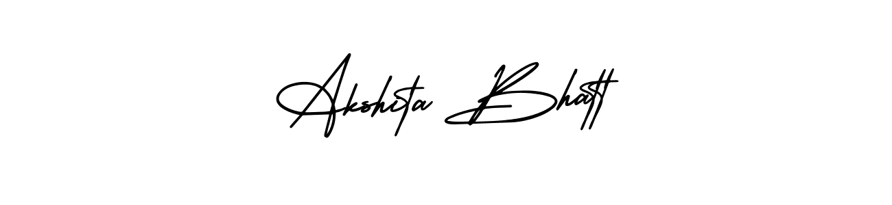 Create a beautiful signature design for name Akshita Bhatt. With this signature (AmerikaSignatureDemo-Regular) fonts, you can make a handwritten signature for free. Akshita Bhatt signature style 3 images and pictures png