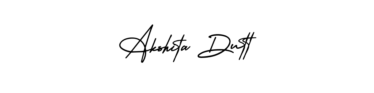 How to make Akshita Dutt signature? AmerikaSignatureDemo-Regular is a professional autograph style. Create handwritten signature for Akshita Dutt name. Akshita Dutt signature style 3 images and pictures png