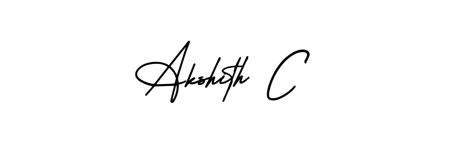 Here are the top 10 professional signature styles for the name Akshith C. These are the best autograph styles you can use for your name. Akshith C signature style 3 images and pictures png