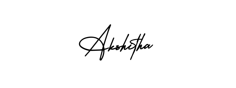 Make a beautiful signature design for name Akshitha. Use this online signature maker to create a handwritten signature for free. Akshitha signature style 3 images and pictures png