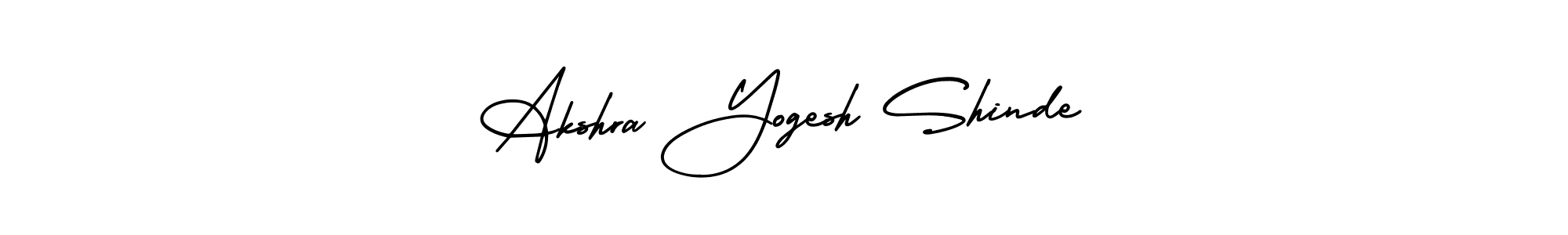 Use a signature maker to create a handwritten signature online. With this signature software, you can design (AmerikaSignatureDemo-Regular) your own signature for name Akshra Yogesh Shinde. Akshra Yogesh Shinde signature style 3 images and pictures png