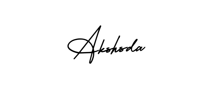 Use a signature maker to create a handwritten signature online. With this signature software, you can design (AmerikaSignatureDemo-Regular) your own signature for name Akshsda. Akshsda signature style 3 images and pictures png