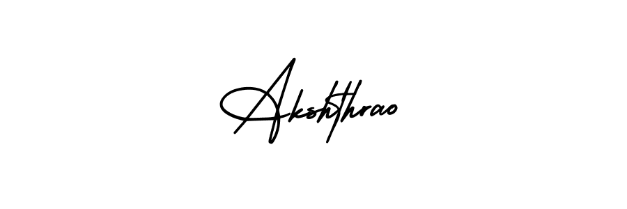 Design your own signature with our free online signature maker. With this signature software, you can create a handwritten (AmerikaSignatureDemo-Regular) signature for name Akshthrao. Akshthrao signature style 3 images and pictures png