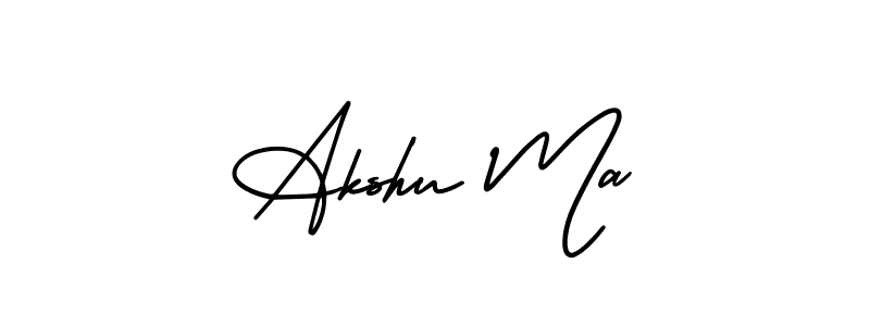 Make a short Akshu Ma signature style. Manage your documents anywhere anytime using AmerikaSignatureDemo-Regular. Create and add eSignatures, submit forms, share and send files easily. Akshu Ma signature style 3 images and pictures png
