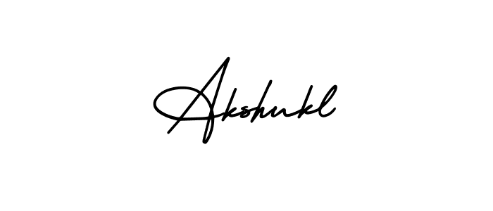 Create a beautiful signature design for name Akshukl. With this signature (AmerikaSignatureDemo-Regular) fonts, you can make a handwritten signature for free. Akshukl signature style 3 images and pictures png