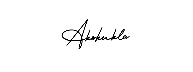 Create a beautiful signature design for name Akshukla. With this signature (AmerikaSignatureDemo-Regular) fonts, you can make a handwritten signature for free. Akshukla signature style 3 images and pictures png