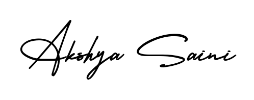 Design your own signature with our free online signature maker. With this signature software, you can create a handwritten (AmerikaSignatureDemo-Regular) signature for name Akshya Saini. Akshya Saini signature style 3 images and pictures png