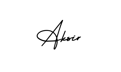 How to make Aksir name signature. Use AmerikaSignatureDemo-Regular style for creating short signs online. This is the latest handwritten sign. Aksir signature style 3 images and pictures png