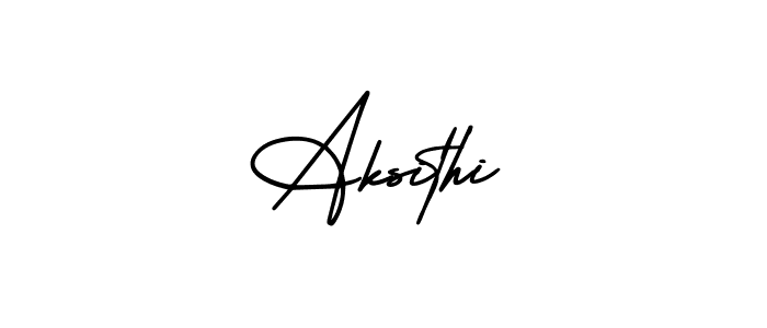 Create a beautiful signature design for name Aksithi. With this signature (AmerikaSignatureDemo-Regular) fonts, you can make a handwritten signature for free. Aksithi signature style 3 images and pictures png