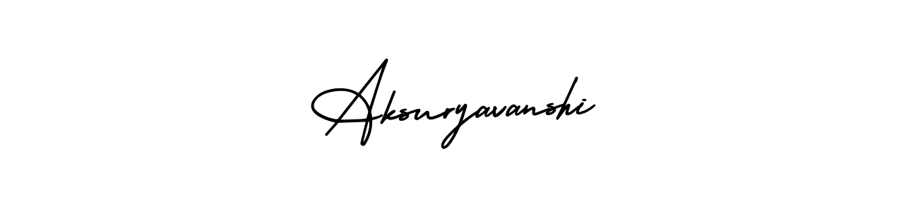 Design your own signature with our free online signature maker. With this signature software, you can create a handwritten (AmerikaSignatureDemo-Regular) signature for name Aksuryavanshi. Aksuryavanshi signature style 3 images and pictures png