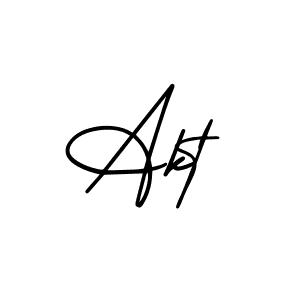 Create a beautiful signature design for name Akt. With this signature (AmerikaSignatureDemo-Regular) fonts, you can make a handwritten signature for free. Akt signature style 3 images and pictures png