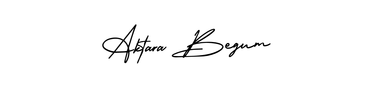 Make a beautiful signature design for name Aktara Begum. With this signature (AmerikaSignatureDemo-Regular) style, you can create a handwritten signature for free. Aktara Begum signature style 3 images and pictures png