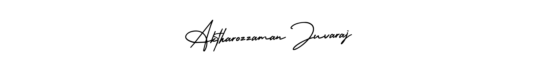 Make a short Aktharozzaman Juvaraj signature style. Manage your documents anywhere anytime using AmerikaSignatureDemo-Regular. Create and add eSignatures, submit forms, share and send files easily. Aktharozzaman Juvaraj signature style 3 images and pictures png