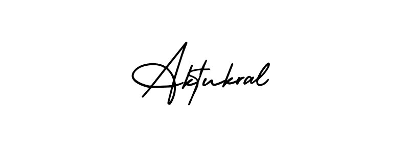 How to make Aktukral signature? AmerikaSignatureDemo-Regular is a professional autograph style. Create handwritten signature for Aktukral name. Aktukral signature style 3 images and pictures png