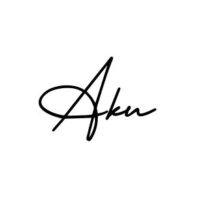 AmerikaSignatureDemo-Regular is a professional signature style that is perfect for those who want to add a touch of class to their signature. It is also a great choice for those who want to make their signature more unique. Get Aku name to fancy signature for free. Aku signature style 3 images and pictures png