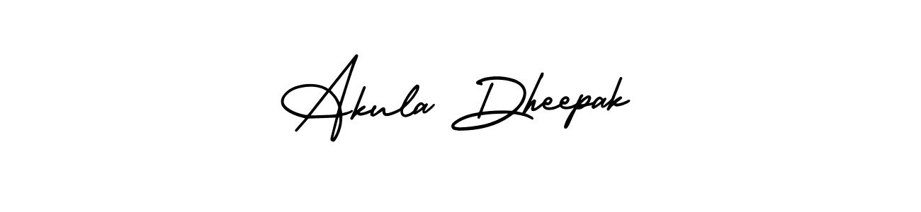 Design your own signature with our free online signature maker. With this signature software, you can create a handwritten (AmerikaSignatureDemo-Regular) signature for name Akula Dheepak. Akula Dheepak signature style 3 images and pictures png