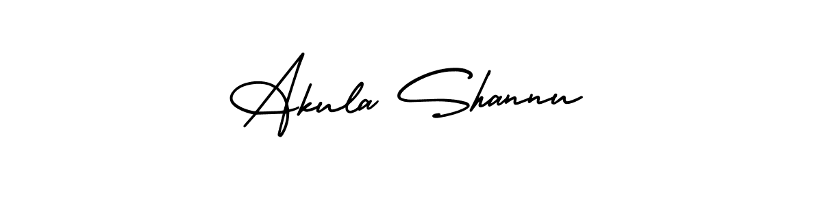 Design your own signature with our free online signature maker. With this signature software, you can create a handwritten (AmerikaSignatureDemo-Regular) signature for name Akula Shannu. Akula Shannu signature style 3 images and pictures png