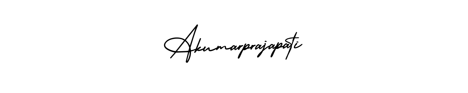 You should practise on your own different ways (AmerikaSignatureDemo-Regular) to write your name (Akumarprajapati) in signature. don't let someone else do it for you. Akumarprajapati signature style 3 images and pictures png